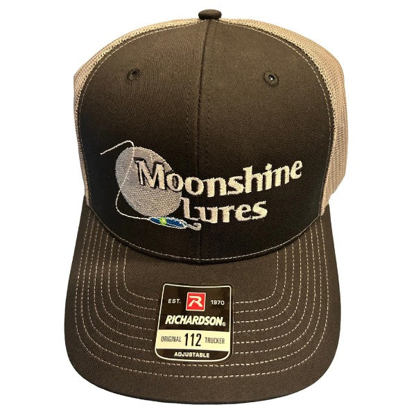 Moonshine Richardson Snapback Hat With Embroidered Logo Black/Grey