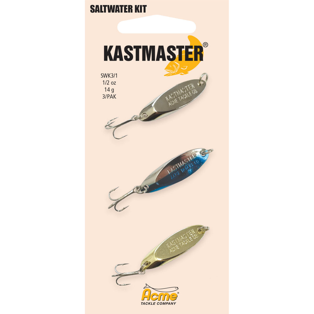 2 Pks. Acme Tackle KASTMASTER Fishing Lures - 1/12 Ounce - Two Popular  Colors