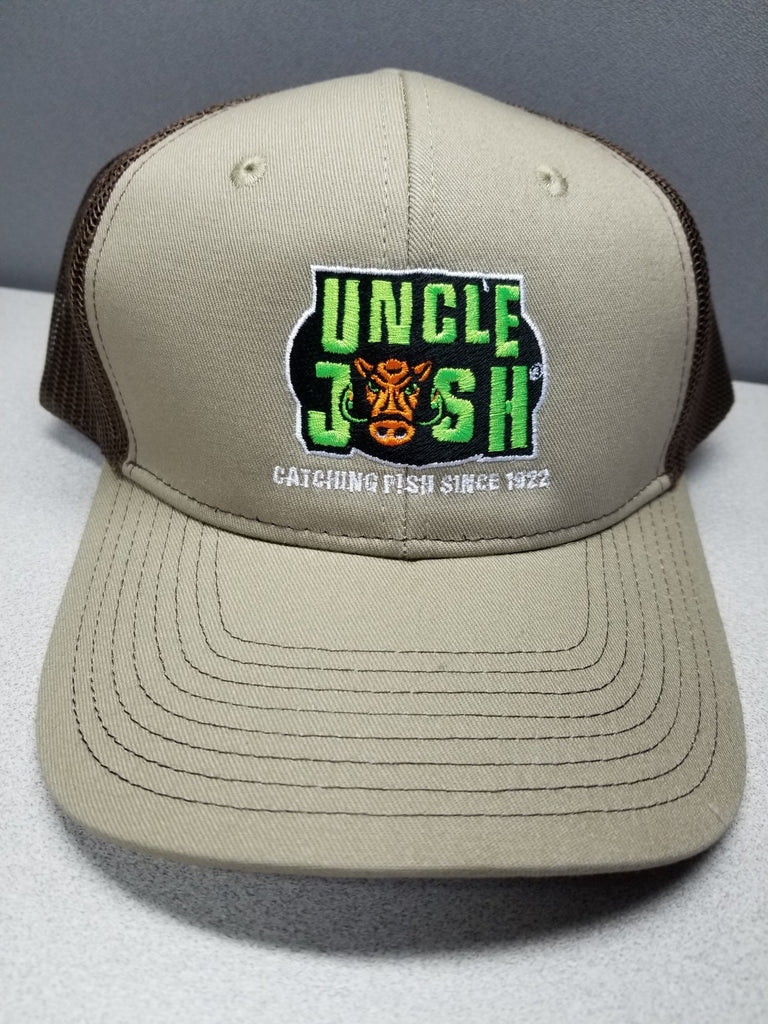 Vintage Uncle Josh Bait Company Green Trucker Hat Fishing Adjustable  Snapback Adult Size 