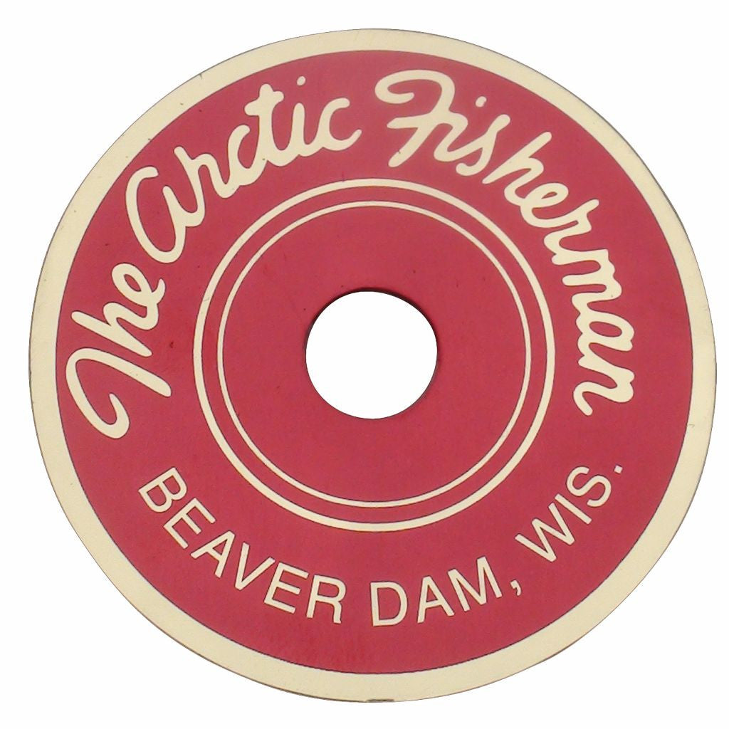 Beaver Dam - The Arctic Fisherman Round Sticker - Acme Tackle Company