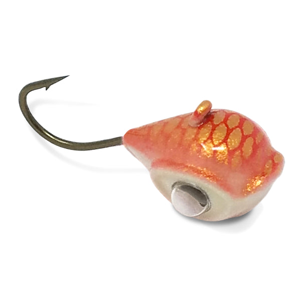 Acme Google Eye Tungsten Jigs, 3mm / Glow Wonderbread