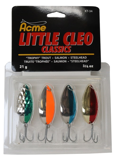 acme Little Cleo Spoon Fishing Lure, Nickel Color, 3/4 oz Size