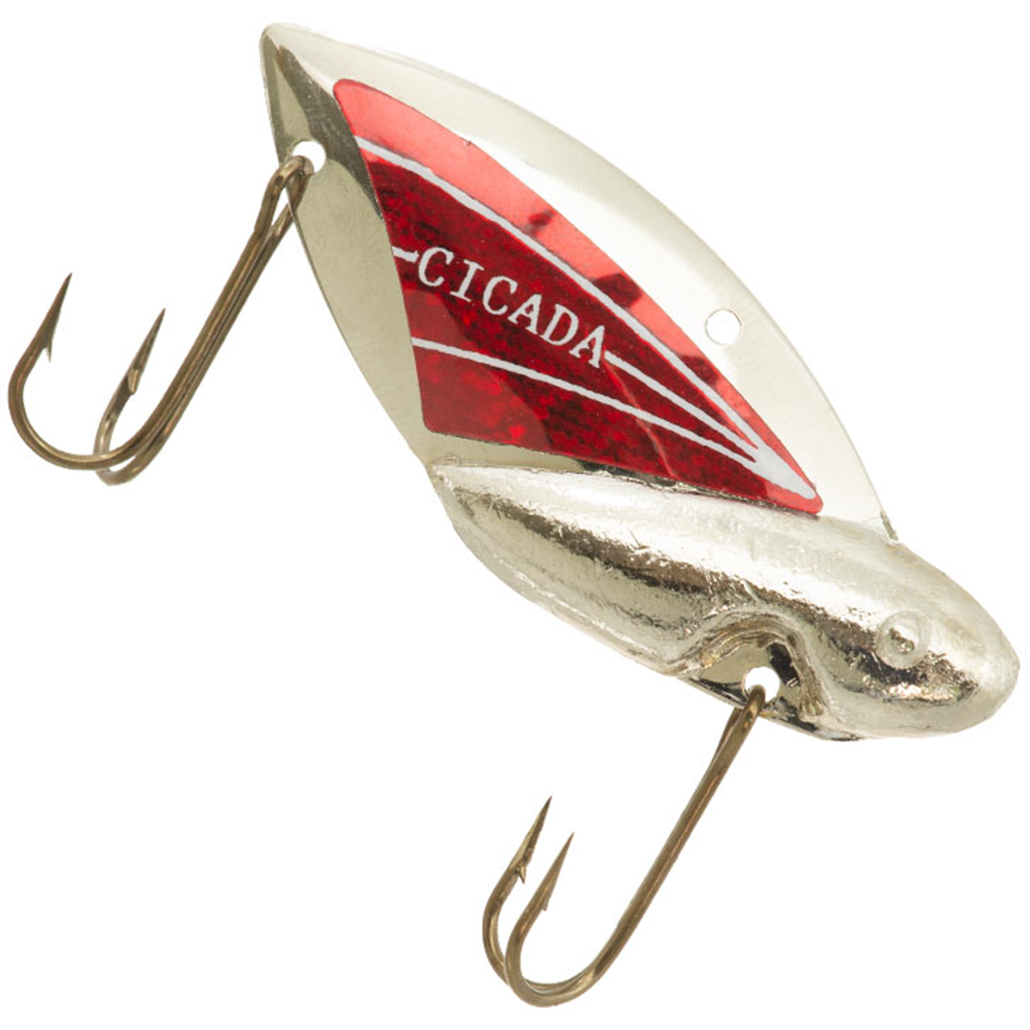 2 Reef Runner Cicada C60106 3/4 oz. Nickel Red Fishing Lures Lure